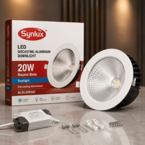SYNLUX LED DIECASTING ALUMINIUM DOWNLIGHT 20W ROUND BETA DAYLIGHT