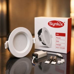 SYNLUX LED DIECASTING ALUMINIUM DOWNLIGHT 6W ROUND BETA DAYLIGHT