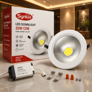 SYNLUX LED DOWNLIGHT 20W COB WARM WHITE