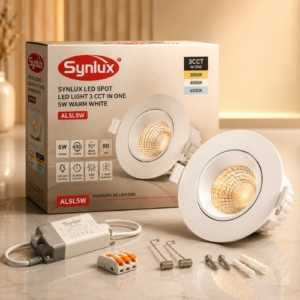 SYNLUX LED SPOT LED LIGHT 3 CCT IN ONE 5W WARM WHITE