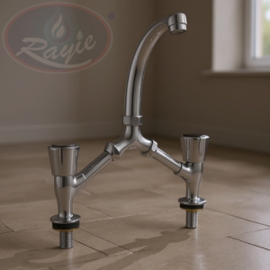 RAYIE WASH BASIN MIXER ZINC BRIDGE BODY / KM KNOB